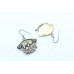 Elephant Earrings Silver 925 Sterling Dangle Drop Women Engraved Handmade B650